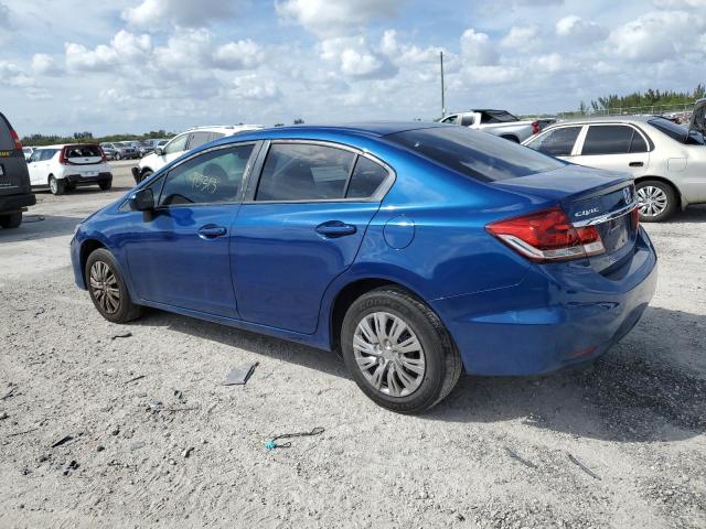 19XFB2F53FE273078 - 2015 HONDA CIVIC LX BLUE photo 2