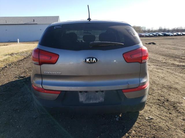 KNDPBCAC7F7741197 - 2015 KIA SPORTAGE LX SILVER photo 6