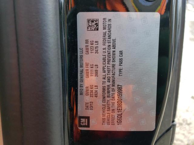 1G6DL1E38D0159987 - 2013 CADILLAC CTS PERFORMANCE COLLECTION Черный фото 12