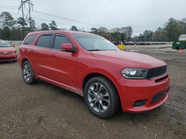 1C4RDHDG8KC650326 - 2019 DODGE DURANGO GT RED photo 4