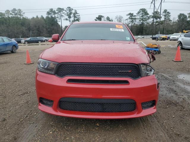 1C4RDHDG8KC650326 - 2019 DODGE DURANGO GT RED photo 5