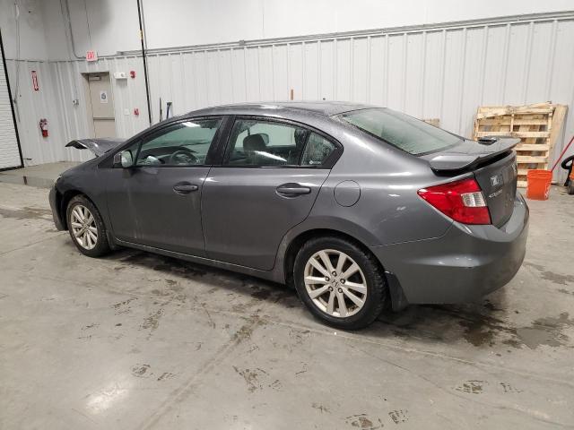 2HGFB2F82CH310181 - 2012 HONDA CIVIC EX GRAY photo 2