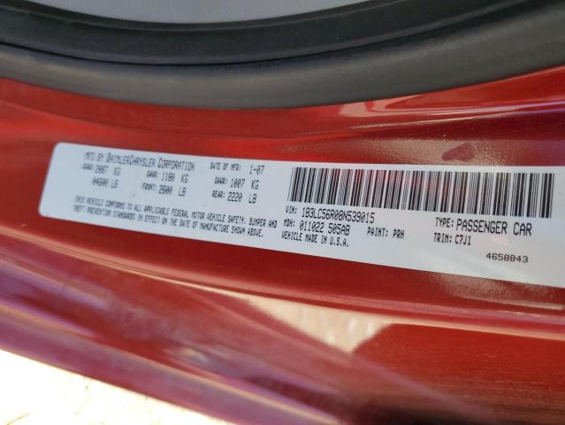 1B3LC56R08N539015 - 2008 DODGE AVENGER SXT RED photo 12