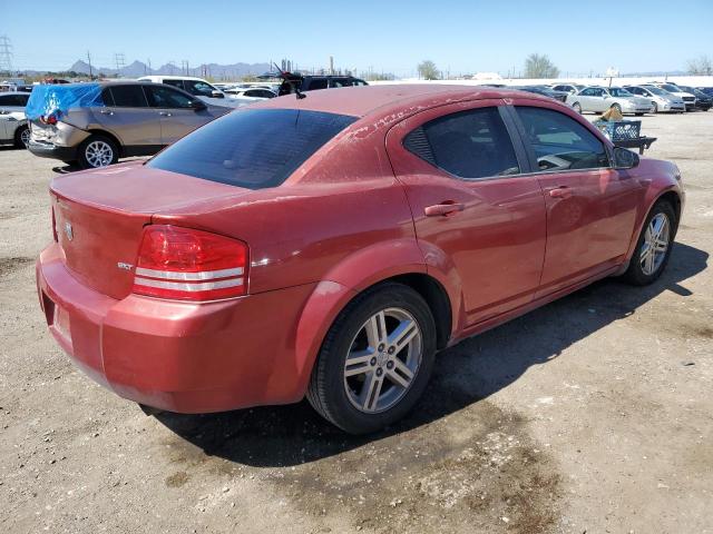 1B3LC56R08N539015 - 2008 DODGE AVENGER SXT RED photo 3