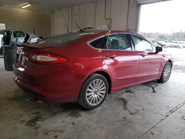 3FA6P0SU7ER326204 - 2014 FORD FUSION TITANIUM PHEV RED photo 3