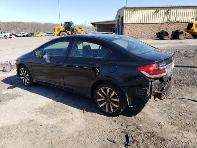 19XFB2F96EE274131 - 2014 HONDA CIVIC EXL შავი ფოტო 2