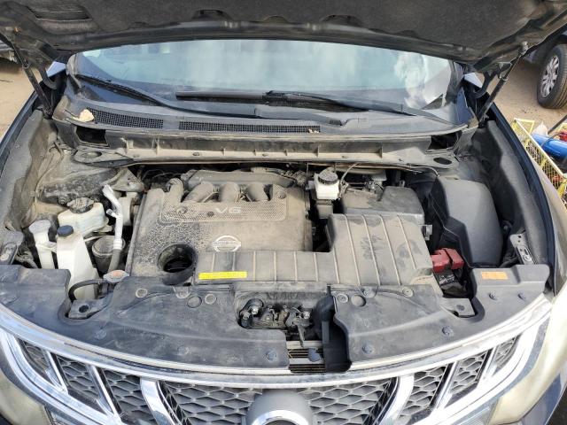 JN8AZ1MW9CW206308 - 2012 NISSAN MURANO S BLACK photo 12