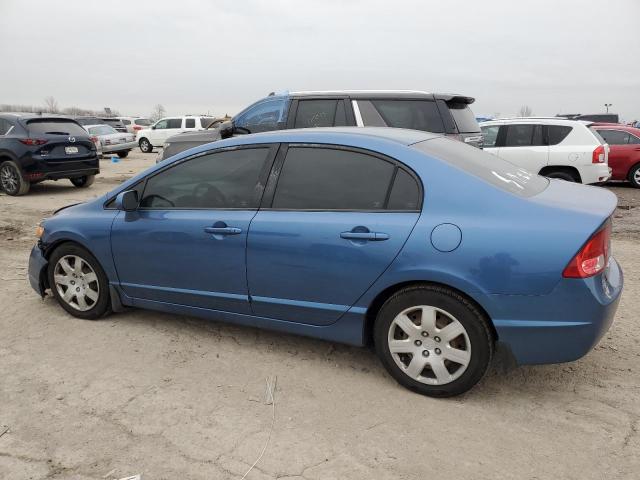 1HGFA16588L093412 - 2008 HONDA CIVIC LX BLUE photo 2