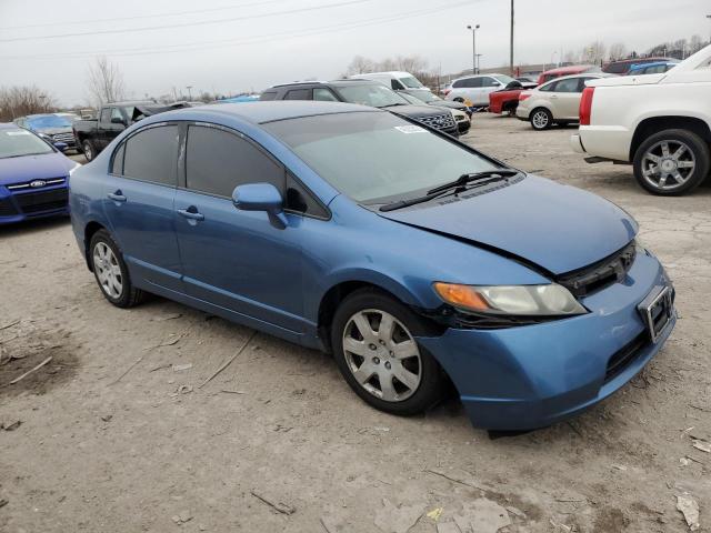 1HGFA16588L093412 - 2008 HONDA CIVIC LX BLUE photo 4