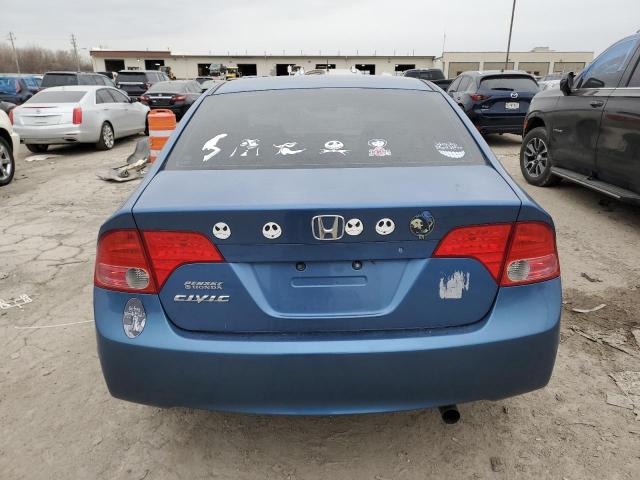 1HGFA16588L093412 - 2008 HONDA CIVIC LX BLUE photo 6