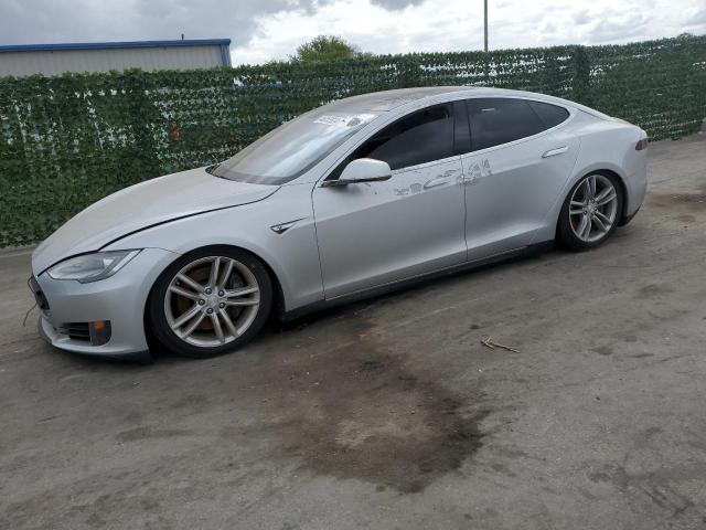 5YJSA1AC3DFP10957 - 2013 TESLA MODEL S SILVER photo 1