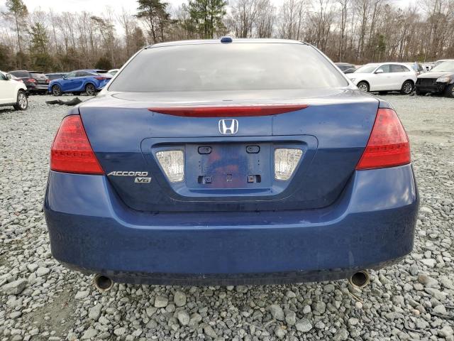 1HGCM66556A071402 - 2006 HONDA ACCORD EX BLUE photo 6