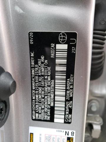 NMTKHMBX1LR116066 - 2020 TOYOTA C-HR XLE SILVER photo 13