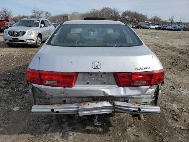 1HGCM56445A041680 - 2005 HONDA ACCORD LX SILVER photo 6