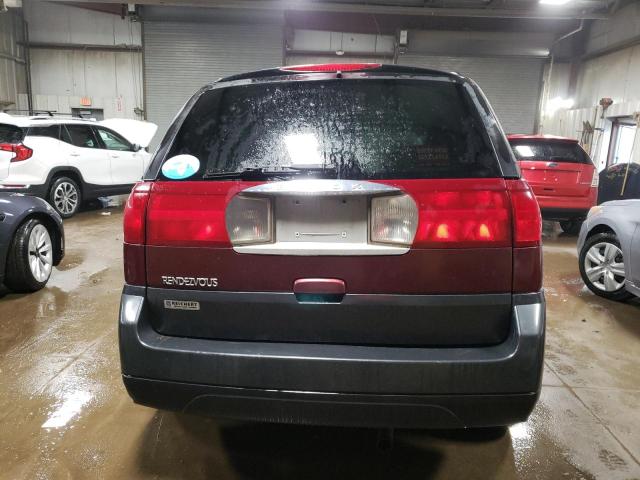 3G5DA03E34S560168 - 2004 BUICK RENDEZVOUS CX BURGUNDY photo 6