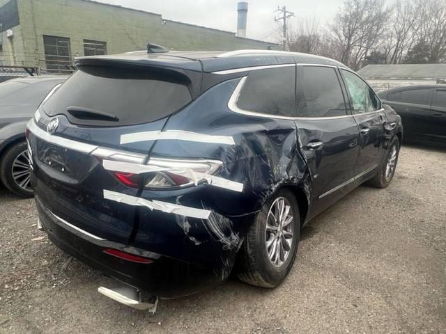 5GAEVAKW0NJ163927 - 2022 BUICK ENCLAVE ESSENCE 蓝色 照片 4
