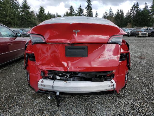 7SAYGAEE9PF709811 - 2023 TESLA MODEL Y RED photo 6