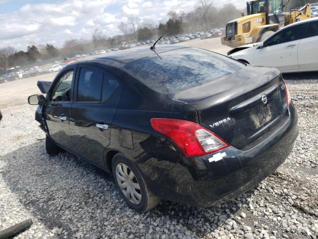 3N1CN7AP7CL814000 - 2012 NISSAN VERSA S BLACK photo 2