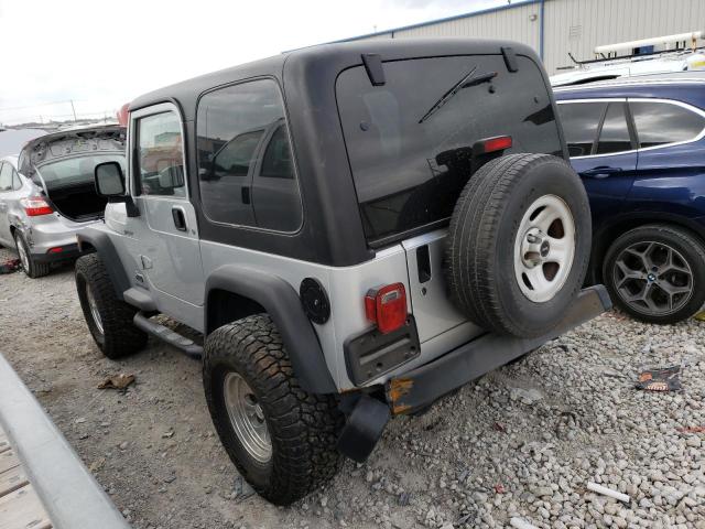 1J4FA49S33P374787 - 2003 JEEP WRANGLER / SPORT SILVER photo 2