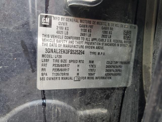 3GNAL2EK0FS525294 - 2015 CHEVROLET CAPTIVA LS 蓝色 照片 13