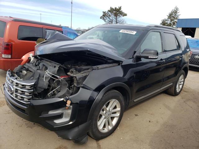 1FM5K7D8XHGA68586 - 2017 FORD EXPLORER XLT BLACK photo 1