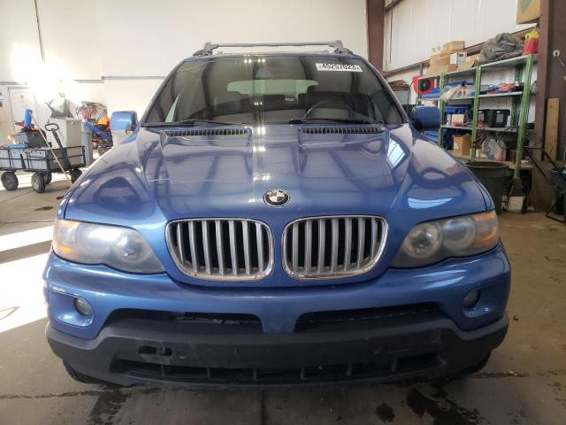 5UXFA13545LU48315 - 2005 BMW X5 3.0I BLUE photo 5