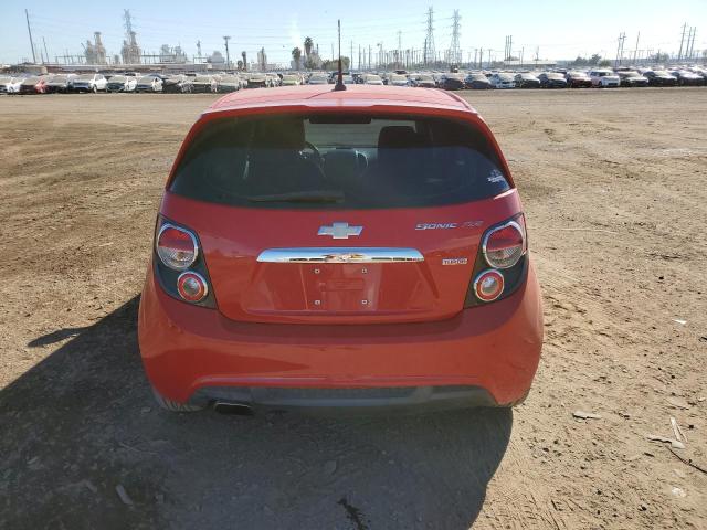 1G1JG6SB2D4203352 - 2013 CHEVROLET SONIC RS RED photo 6