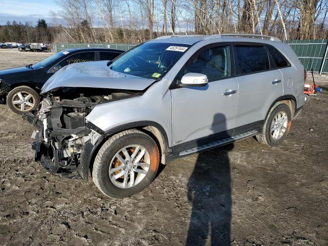 5XYKTDA7XEG454289 - 2014 KIA SORENTO LX SILVER photo 1