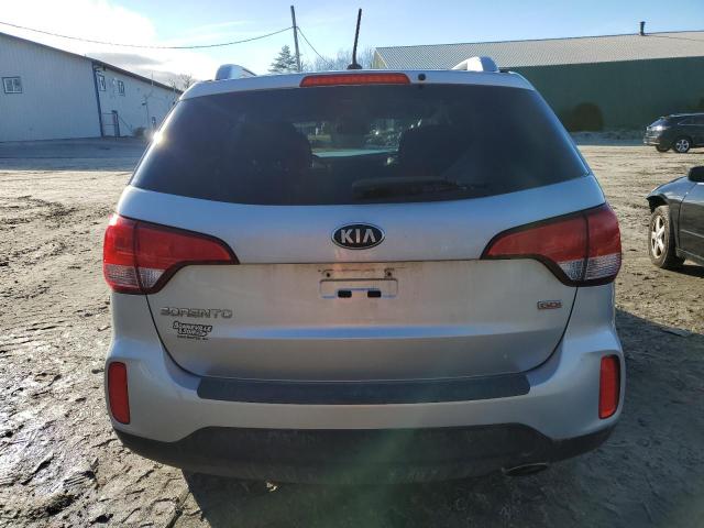 5XYKTDA7XEG454289 - 2014 KIA SORENTO LX SILVER photo 6