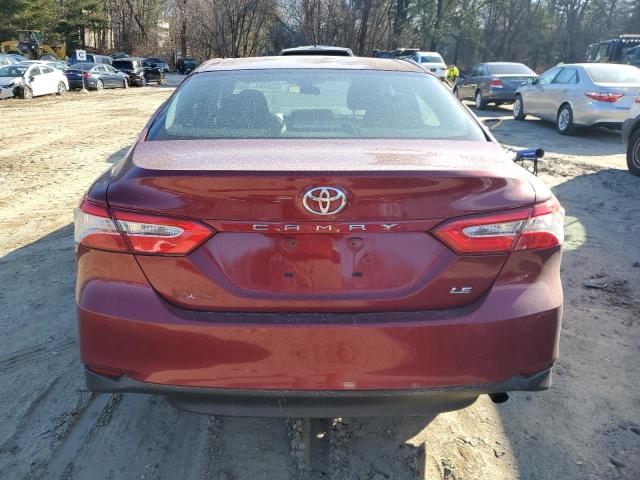 4T1B11HK6JU669865 - 2018 TOYOTA CAMRY L BURGUNDY photo 6