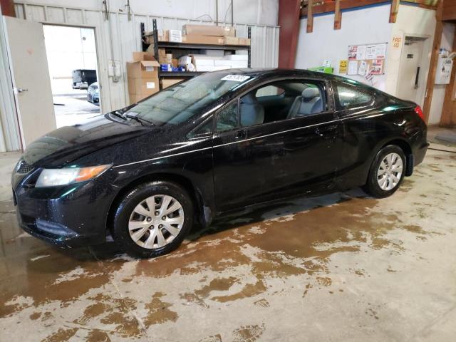 2HGFG3B54CH557401 - 2012 HONDA CIVIC LX BLACK photo 1