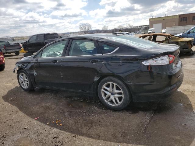 3FA6P0H77GR128095 - 2016 FORD FUSION SE BLACK photo 2