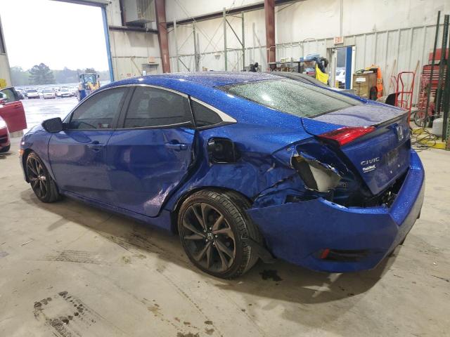 19XFC2F8XLE002571 - 2020 HONDA CIVIC SPORT BLUE photo 2