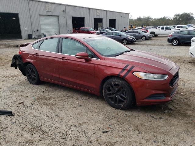 3FA6P0H70ER282211 - 2014 FORD FUSION SE BURGUNDY photo 4