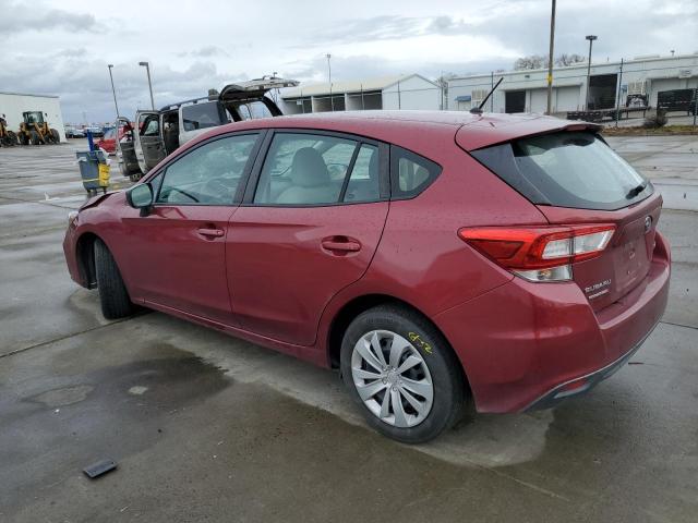 4S3GTAA60K3746772 - 2019 SUBARU IMPREZA BURGUNDY photo 2