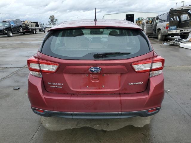 4S3GTAA60K3746772 - 2019 SUBARU IMPREZA BURGUNDY photo 6