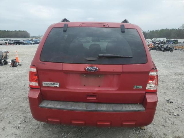 1FMCU0DG9BKB92076 - 2011 FORD ESCAPE XLT BURGUNDY photo 6