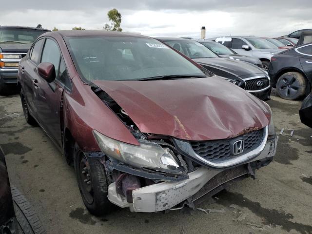 2HGFB2F51FH537890 - 2015 HONDA CIVIC LX BURGUNDY photo 4