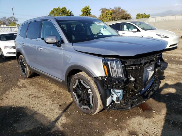 5XYP6DGC8PG349450 - 2023 KIA TELLURIDE S GRAY photo 4