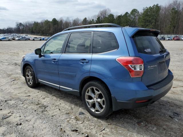 JF2SJGWC2FH511012 - 2015 SUBARU FORESTER 2.0XT TOURING BLUE photo 2