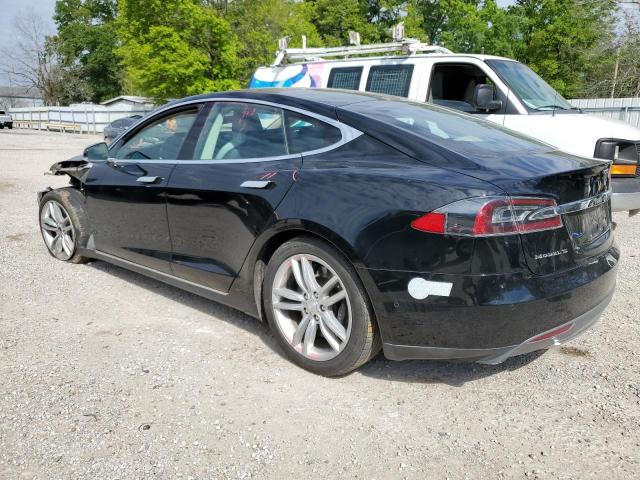 5YJSA1H11EFP61587 - 2014 TESLA MODEL S Սև լուսանկար 2