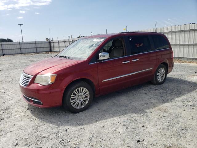 2C4RC1CG2DR712275 - 2013 CHRYSLER TOWN & COU TOURING L BURGUNDY photo 1