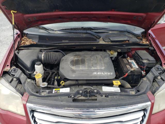 2C4RC1CG2DR712275 - 2013 CHRYSLER TOWN & COU TOURING L BURGUNDY photo 12