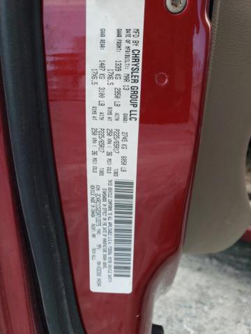 2C4RC1CG2DR712275 - 2013 CHRYSLER TOWN & COU TOURING L BURGUNDY photo 13