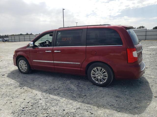 2C4RC1CG2DR712275 - 2013 CHRYSLER TOWN & COU TOURING L BURGUNDY photo 2