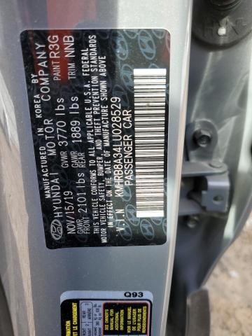 KMHRB8A34LU028529 - 2020 HYUNDAI VENUE SE CHARCOAL photo 12