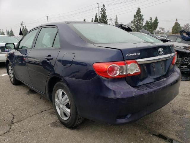 2T1BU4EE8BC637722 - 2011 TOYOTA COROLLA BASE BLUE photo 2