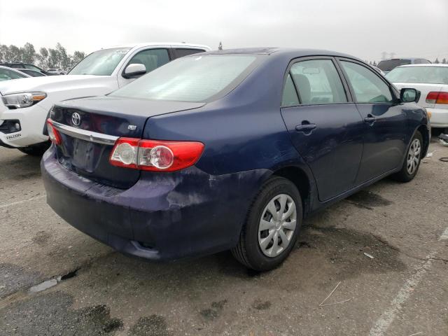 2T1BU4EE8BC637722 - 2011 TOYOTA COROLLA BASE BLUE photo 3