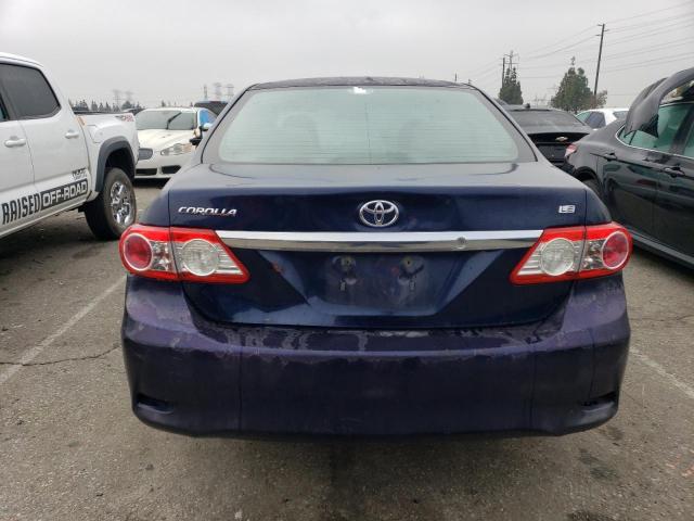 2T1BU4EE8BC637722 - 2011 TOYOTA COROLLA BASE BLUE photo 6