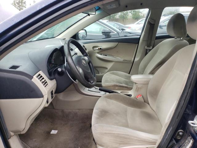 2T1BU4EE8BC637722 - 2011 TOYOTA COROLLA BASE BLUE photo 7